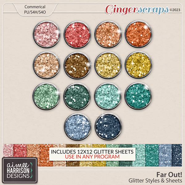 Far Out! Glitters by Aimee Harrison