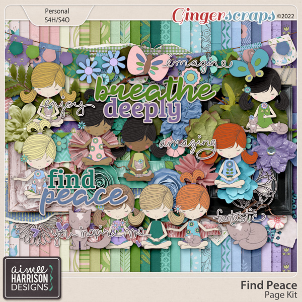 Find Peace Page Kit by Aimee Harrison