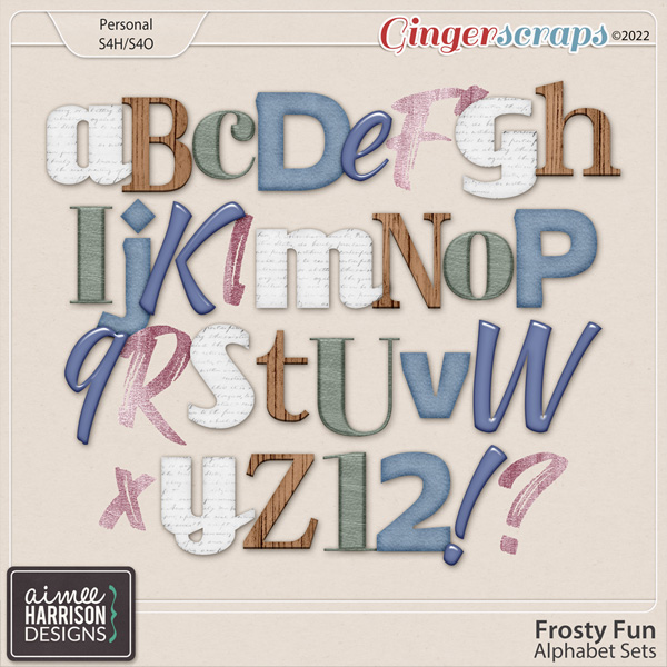 Frosty Fun Alpha Sets by Aimee Harrison