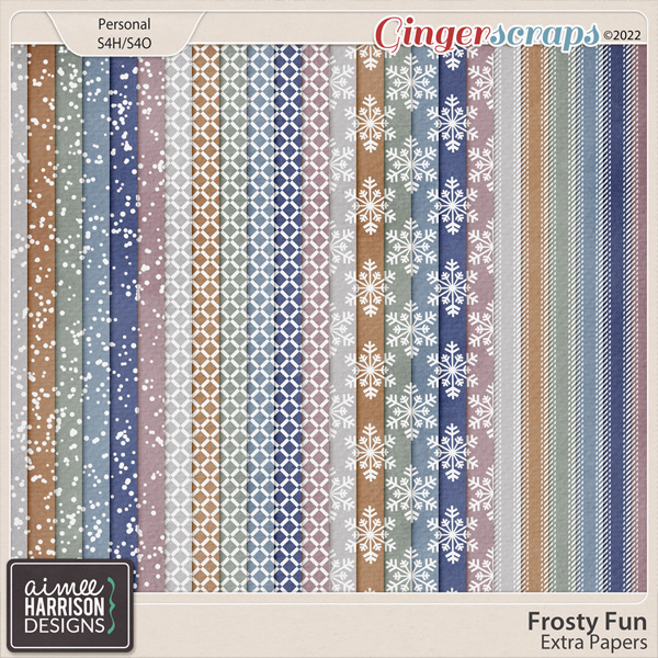 Frosty Fun Extra Papers by Aimee Harrison