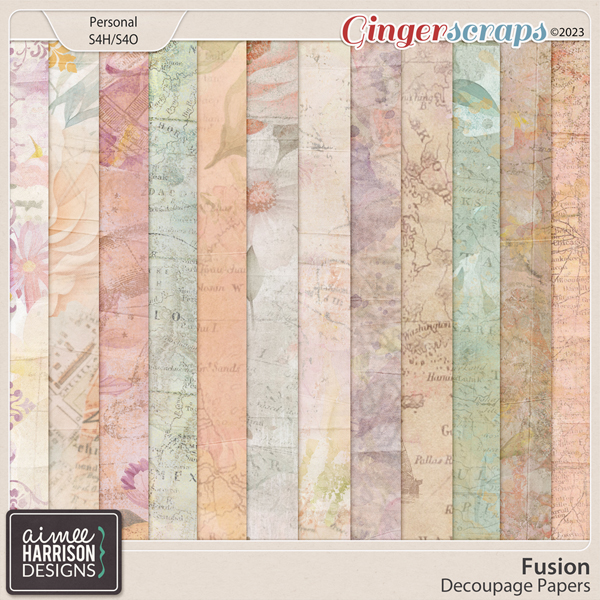 Fusion Decoupage Papers by Aimee Harrison