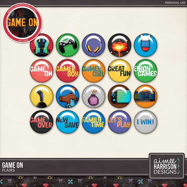 Game On Flairs by Aimee Harrison