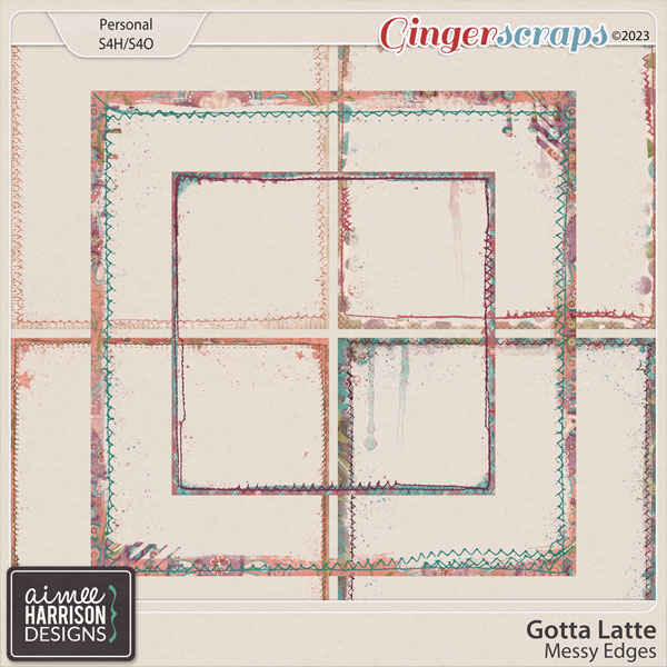 Gotta Latte Messy Edges by Aimee Harrison
