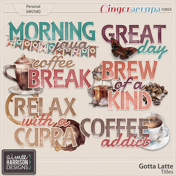 Gotta Latte Titles by Aimee Harrison