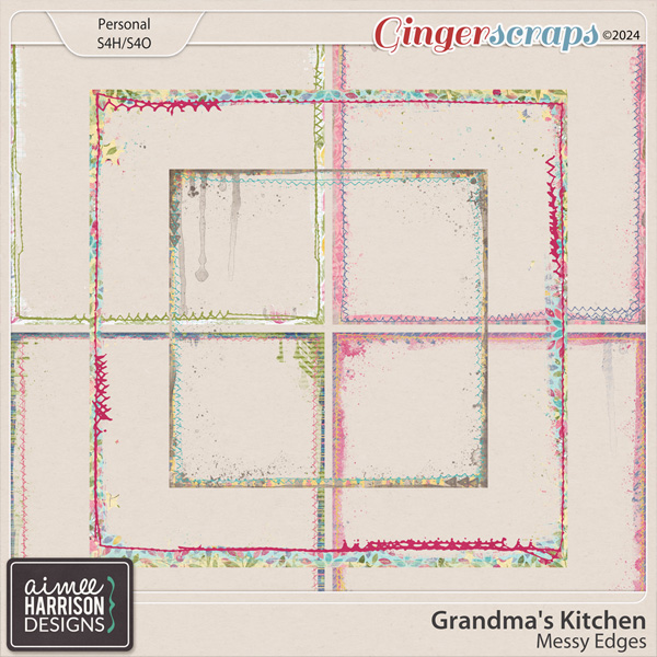 Grandma's Kitchen Messy Edges by Aimee Harrison