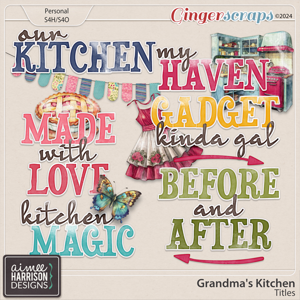 Grandma's Kitchen Titles by Aimee Harrison