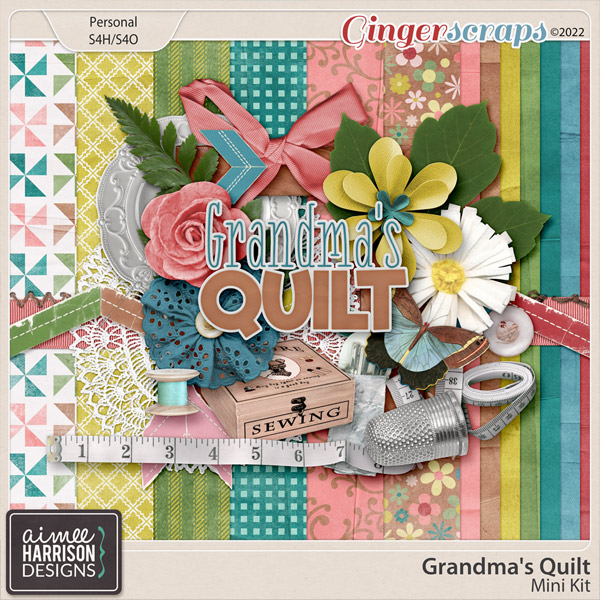 Grandma's Quilt Mini Kit by Aimee Harrison