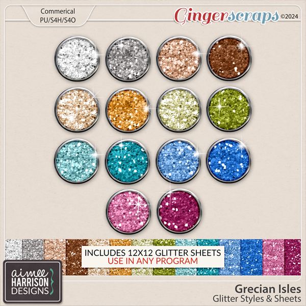Grecian Isles Glitters by Aimee Harrison