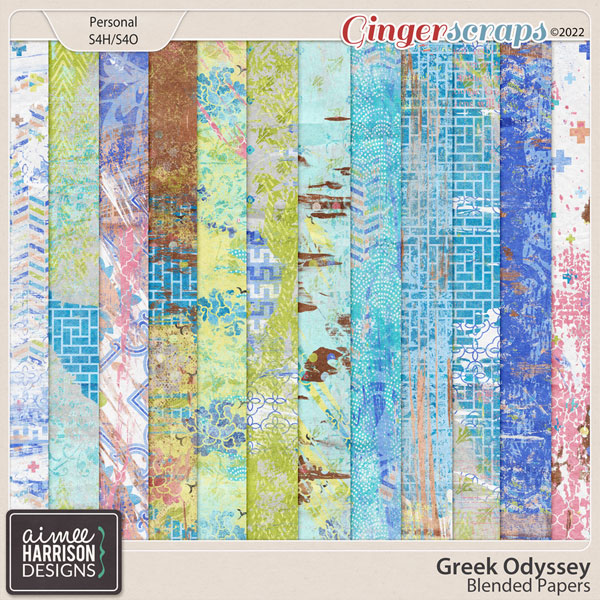 Greek Odyssey Blended Papers by Aimee Harrison