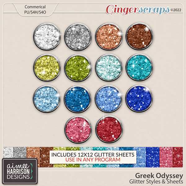 Greek Odyssey Glitters by Aimee Harrison