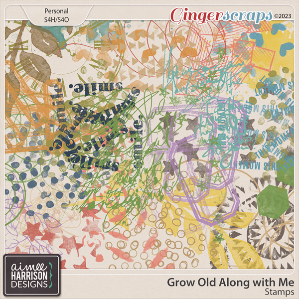 Grow Old Along with Me Stamps by Aimee Harrison