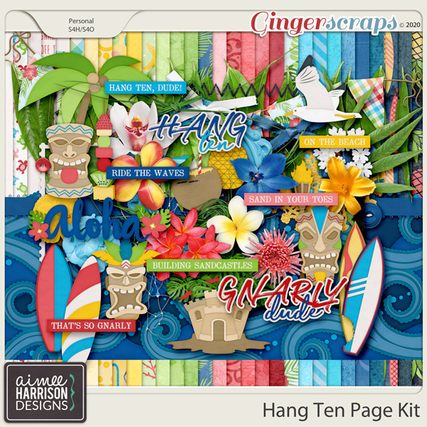Hang Ten Page Kit by Aimee Harrison