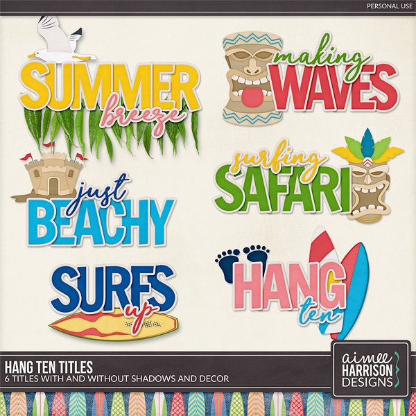 Hang Ten Titles by Aimee Harrison