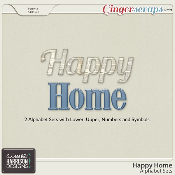 Happy Home Alpha Sets by Aimee Harrison