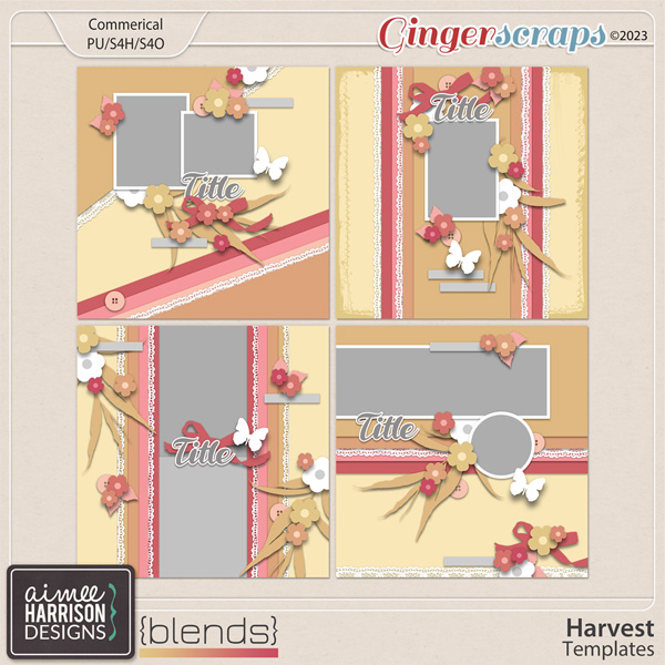 Harvest Blends Templates by Aimee Harrison