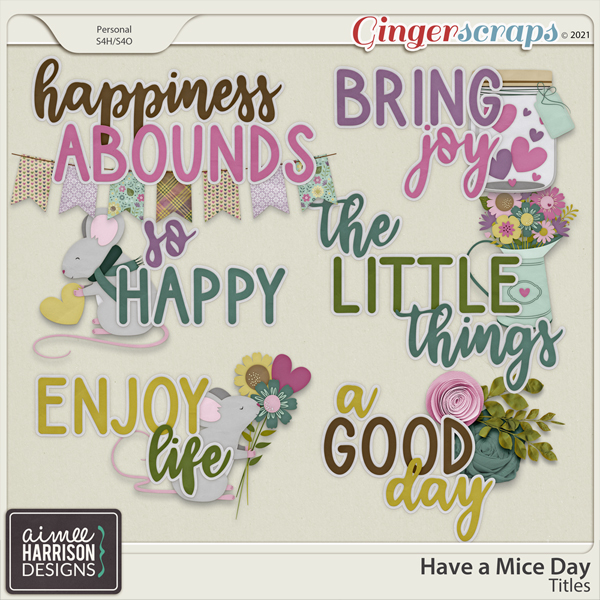 Have a Mice Day Titles by Aimee Harrison