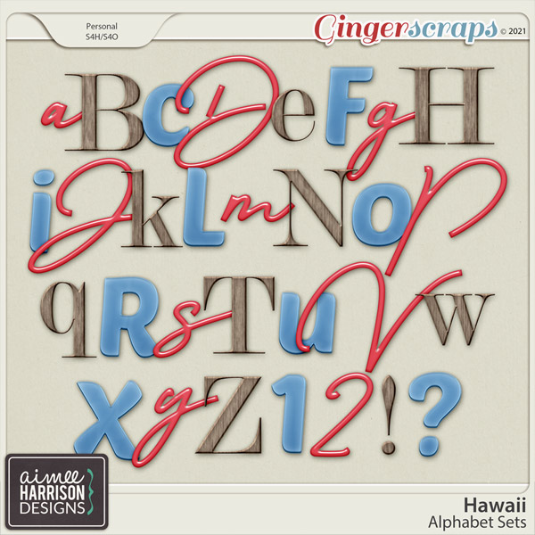 Hawaii Alpha Sets by Aimee Harrison