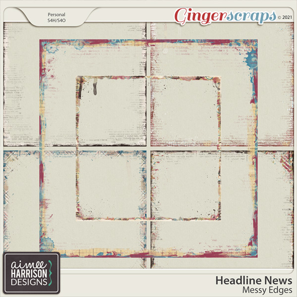 Headline News Messy Edges by Aimee Harrison