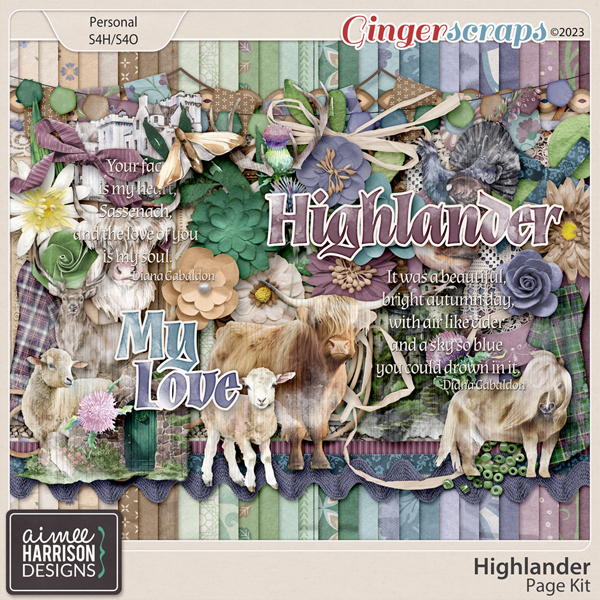 Highlander Page Kit by Aimee Harrison