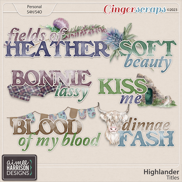 Highlander Titles by Aimee Harrison