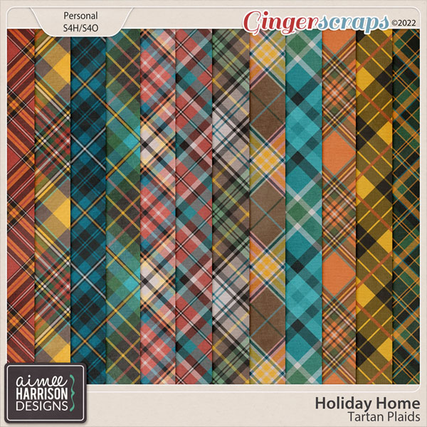 Holiday Home Tartan Papers by Aimee Harrison
