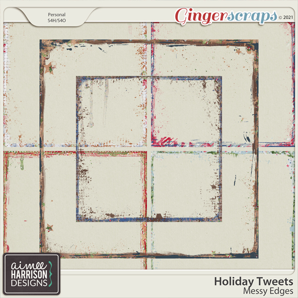 Holiday Tweets Messy Edges by Aimee Harrison