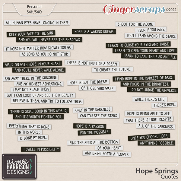 Hope Springs Quotes by Aimee Harrison