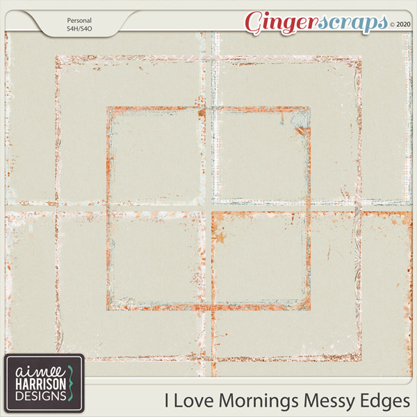 I Love Mornings Messy Edges by Aimee Harrison