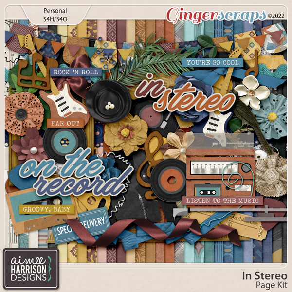 In Stereo Page Kit by Aimee Harrison