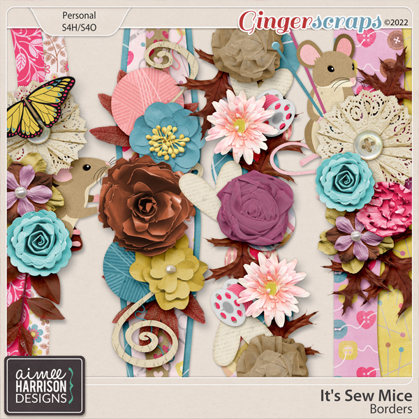 It's Sew Mice Borders by Aimee Harrison