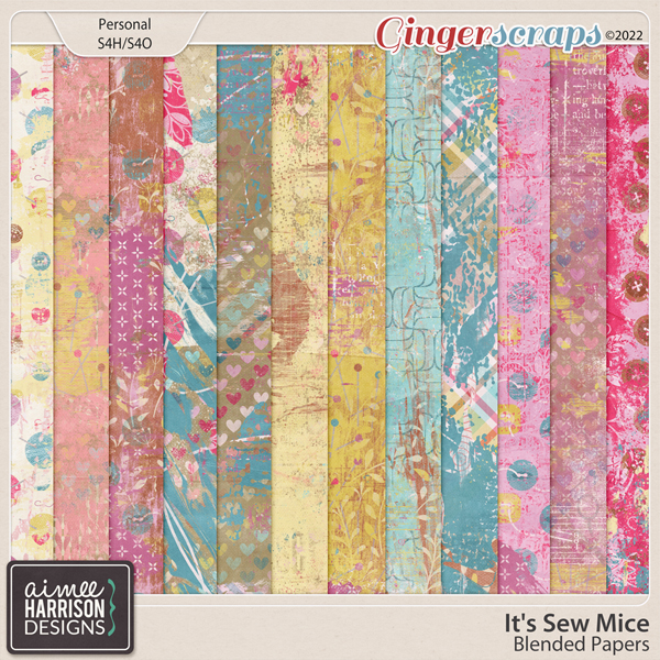 It's Sew Mice Blended Papers by Aimee Harrison