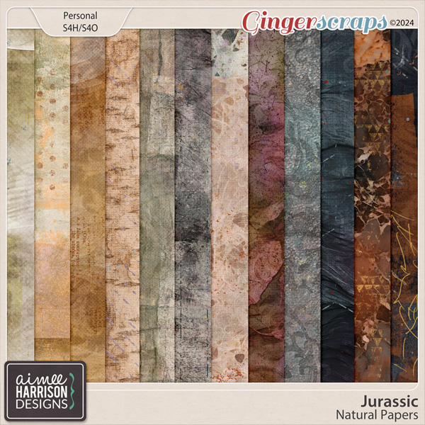 Jurassic Natural Papers by Aimee Harrison
