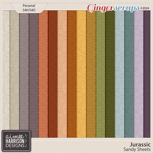 Jurassic Sandy Sheets by Aimee Harrison