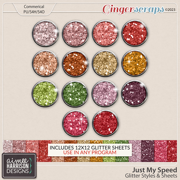 Just My Speed Glitters by Aimee Harrison