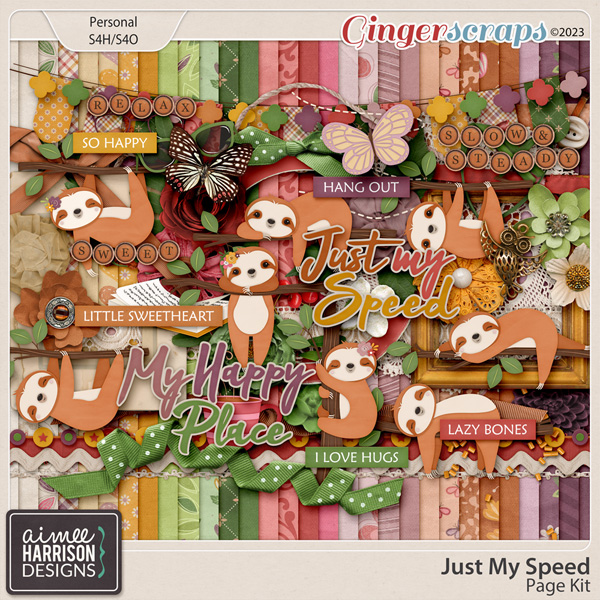 Just My Speed Page Kit by Aimee Harrison