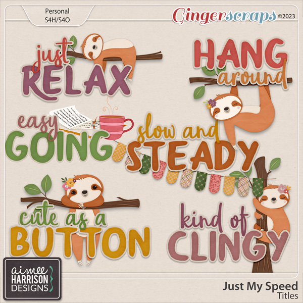 Just My Speed Titles by Aimee Harrison