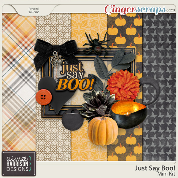Just Say Boo Mini Kit by Aimee Harrison
