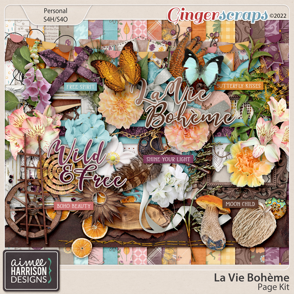 La Vie Bohème Page Kit by Aimee Harrison