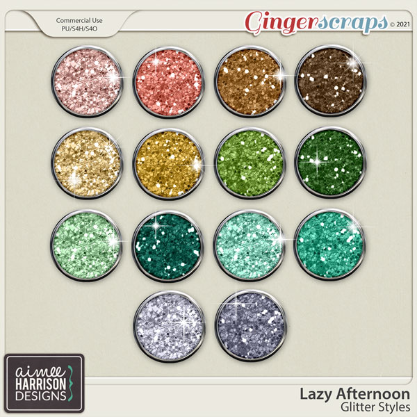 Lazy Afternoon Glitters by Aimee Harrison