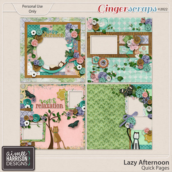 Lazy Afternoon Quick Pages by Aimee Harrison