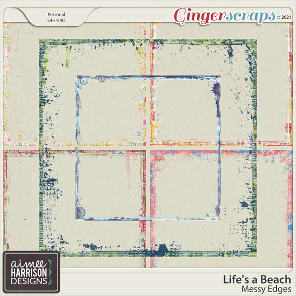 Life's a Beach Messy Edges by Aimee Harrison