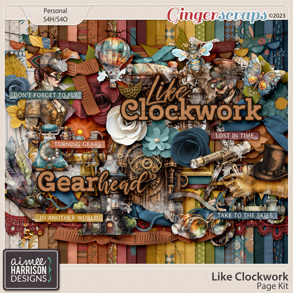 Like Clockwork Page Kit by Aimee Harrison