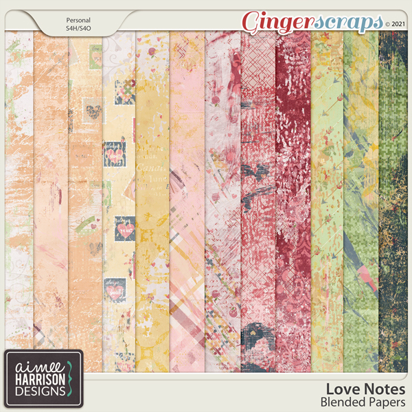 Love Notes Blended Papers by Aimee Harrison