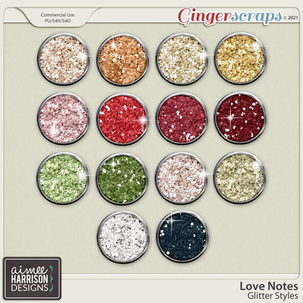 Love Notes Glitters by Aimee Harrison