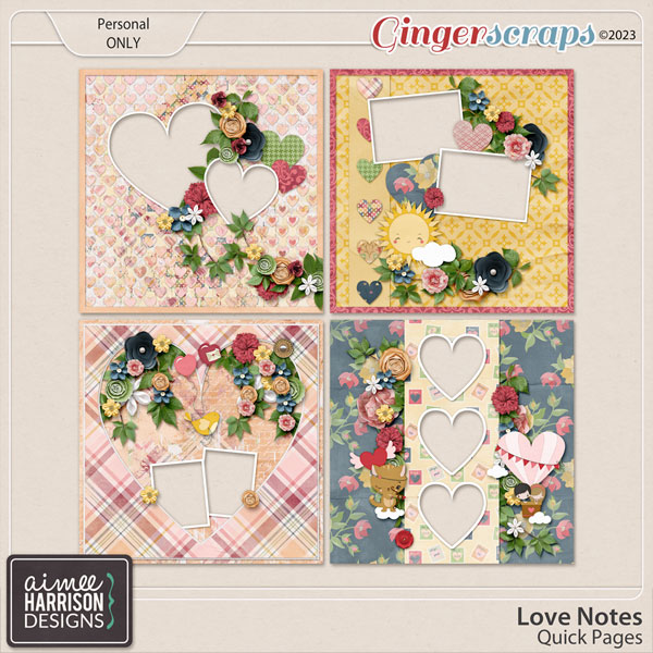 Love Notes Quick Pages by Aimee Harrison