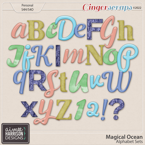 Magical Ocean Alpha Sets by Aimee Harrison