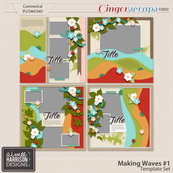 Making Waves #1 Template Set by Aimee Harrison