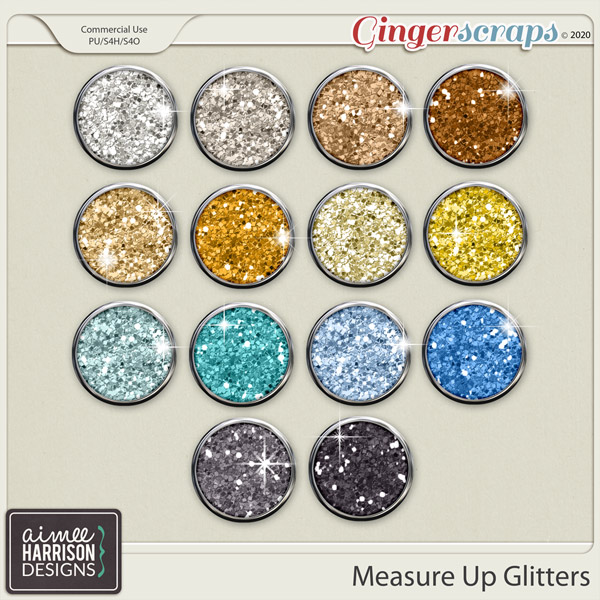 Measure Up Glitters by Aimee Harrison