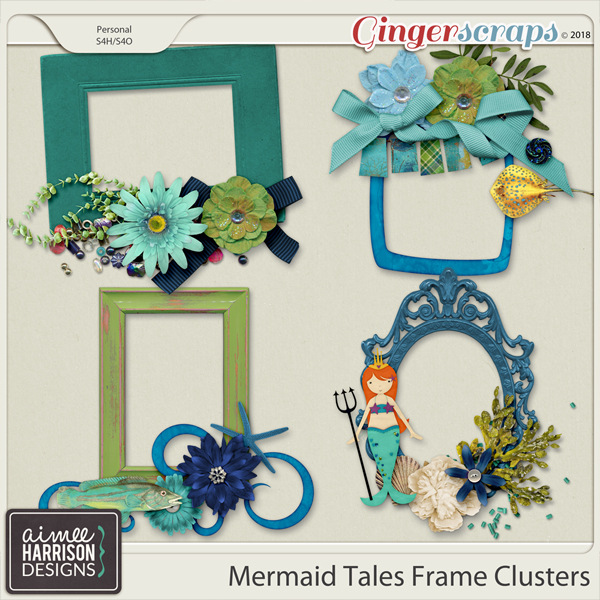 Mermaid Tales Frame Clusters by Aimee Harrison