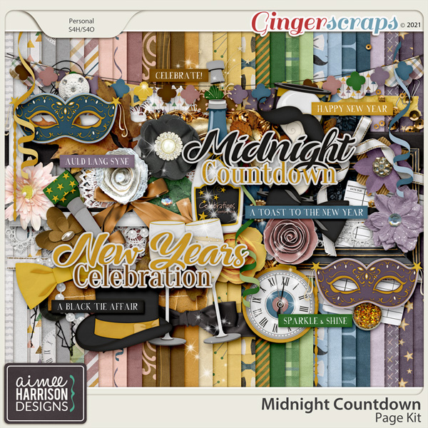 Midnight Countdown Page Kit by Aimee Harrison
